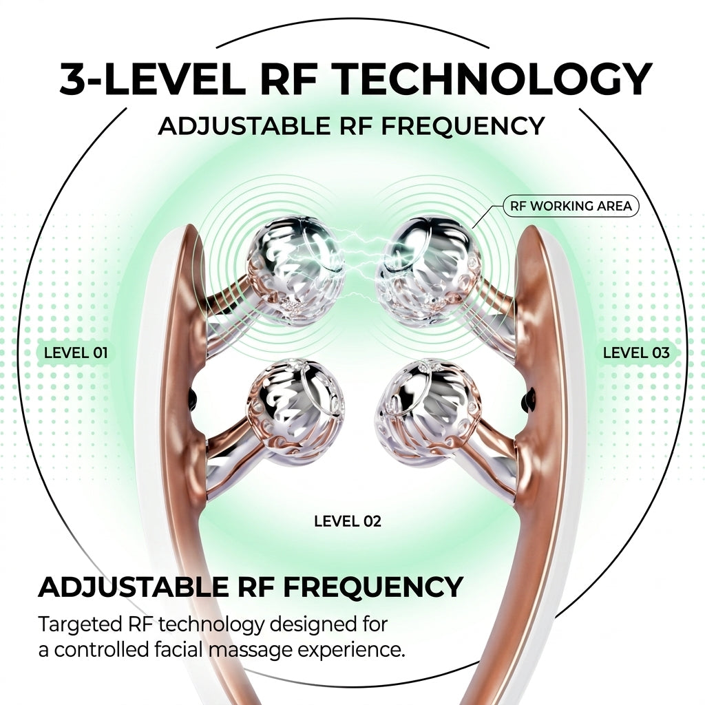 Rechargeable Microcurrent Facial & Neck Lifting Massager