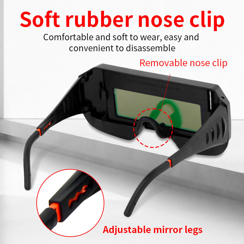 Automatic Dimming Welding Goggles with Dual Sensors – Auto Darkening Safety Glasses